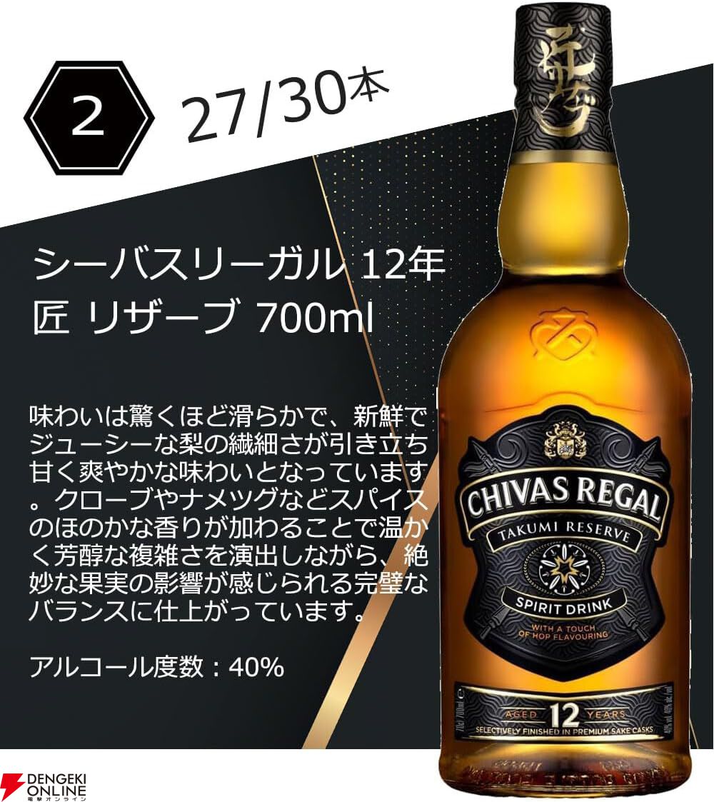 白州NVかシーガスリーバル12年匠のどちらかが届くウイスキーくじが販売中