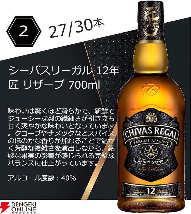 白州NVかシーガスリーバル12年匠のどちらかが届くウイスキーくじが販売中