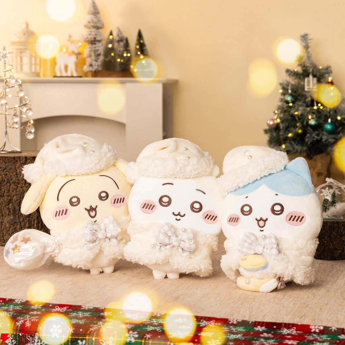 ちいかわ】クリスマスをイメージしたぬいぐるみ『ちいかわ プレゼント