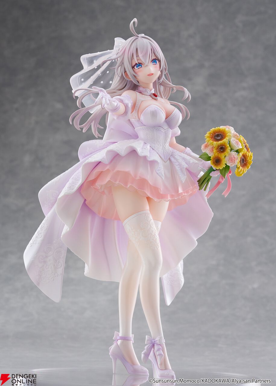 ロシデレ』ウエディングドレスを身にまとったアーリャがフィギュアに