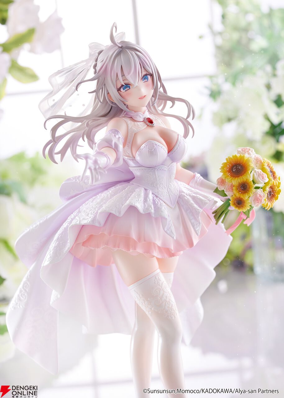 ロシデレ』ウエディングドレスを身にまとったアーリャがフィギュアに