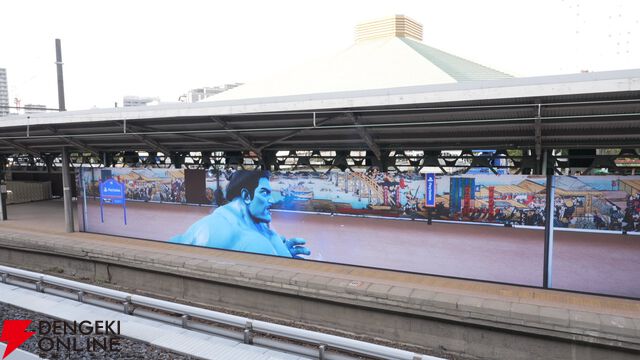 【It Happens on PS5】両国駅のホームに巨大魔人力士が出現!? PS5のグラフィック映像を放映