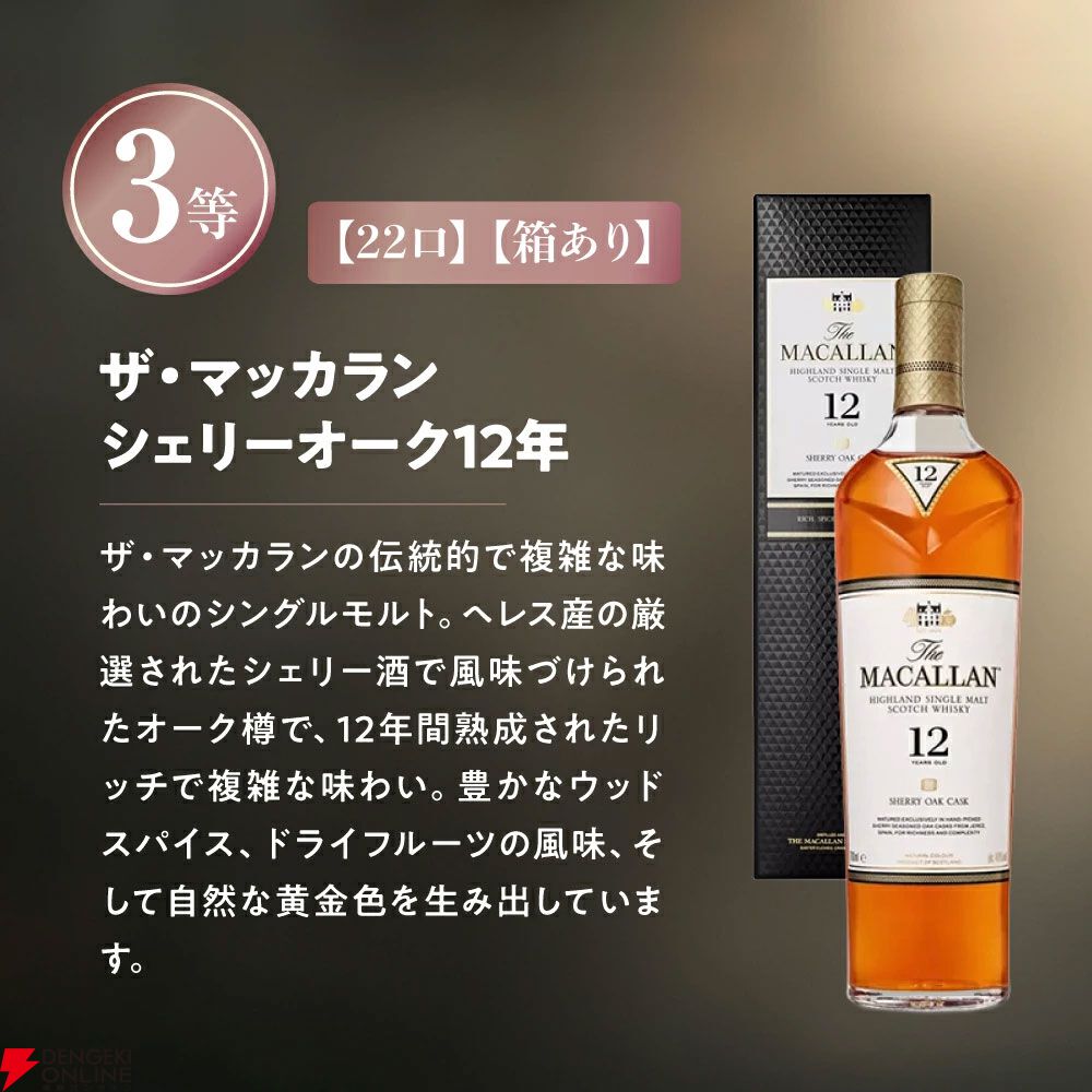 マッカランのみが入ったウイスキーくじが販売中。13,980円でマッカラン