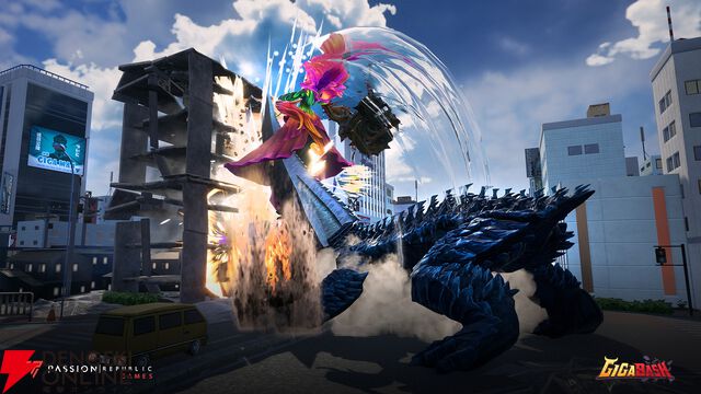『GIGABASH』に『GAMERA ‐Rebirth‐』DLCが11/21配信。ガメラとギロンが参戦