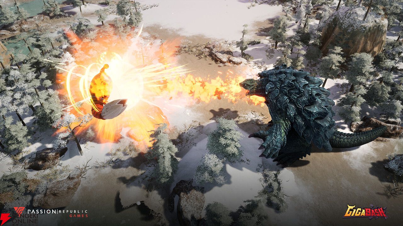 『GIGABASH』に『GAMERA ‐Rebirth‐』DLCが11/21配信。ガメラとギロンが参戦