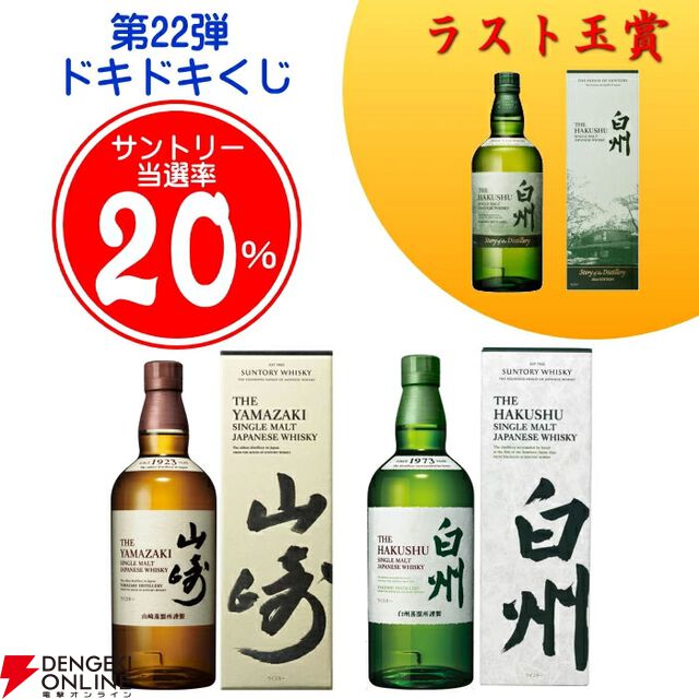 ラストワン賞で白州Story of the Distillery2024が確定。5,500円で山崎・白州NVなども狙える『ウイスキーくじ』が販売中