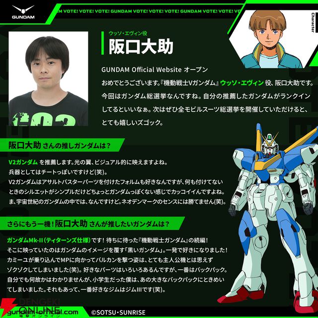 全世界“ガンダム”総選挙の中間結果が発表。フリーダムやデスティニーは複数機体が上位20位にランクイン