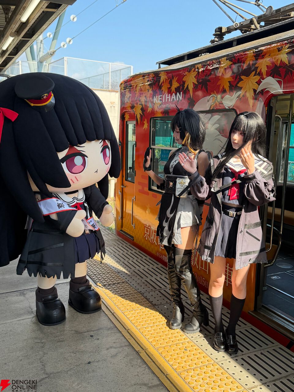 プク顔千咲のお見送りが可愛すぎたラッピング車“出発式”レポ。大阪