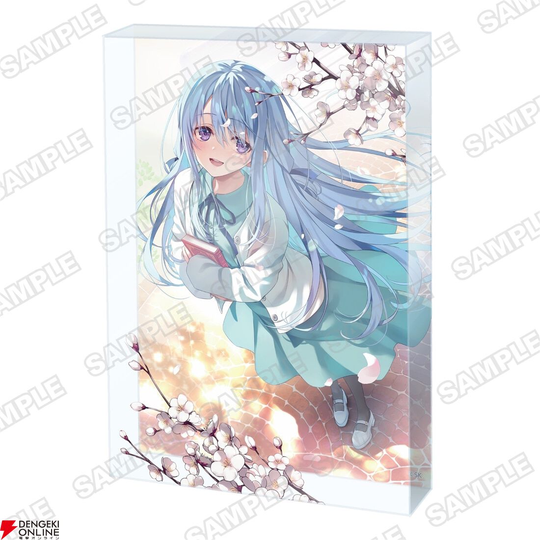 よう実』椎名ひよりのイラストを使用したアクリルブロック、B2