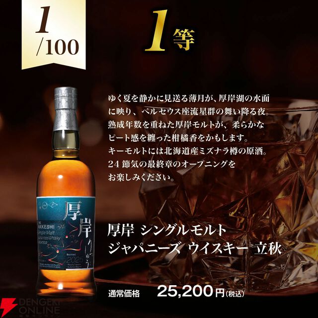 5,980円で厚岸 立秋、嘉之助DD2025が狙え、どれが当たっても損をしないおすすめの『ウイスキーくじ』が販売中