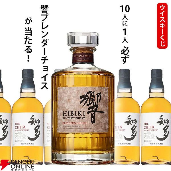 7,150円で響BCか知多のどちらかが届く『ウイスキーくじ』が販売中