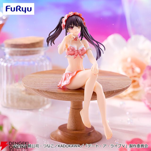 『デート・ア・ライブ』時崎狂三のぬーどるストッパーフィギュアが新色に。光沢も美しいパステルレッドの水着姿