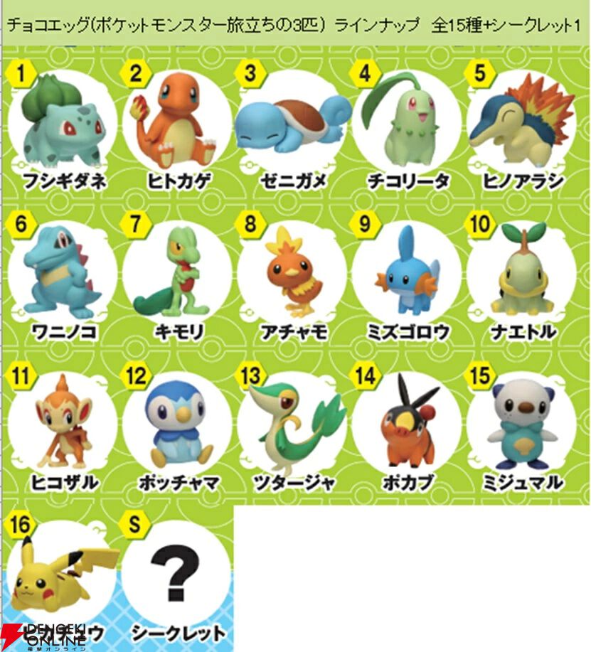 チョコエッグ ポケットモンスター旅立ちの３匹 a4328be8cedb0fae953b24417c6fe2