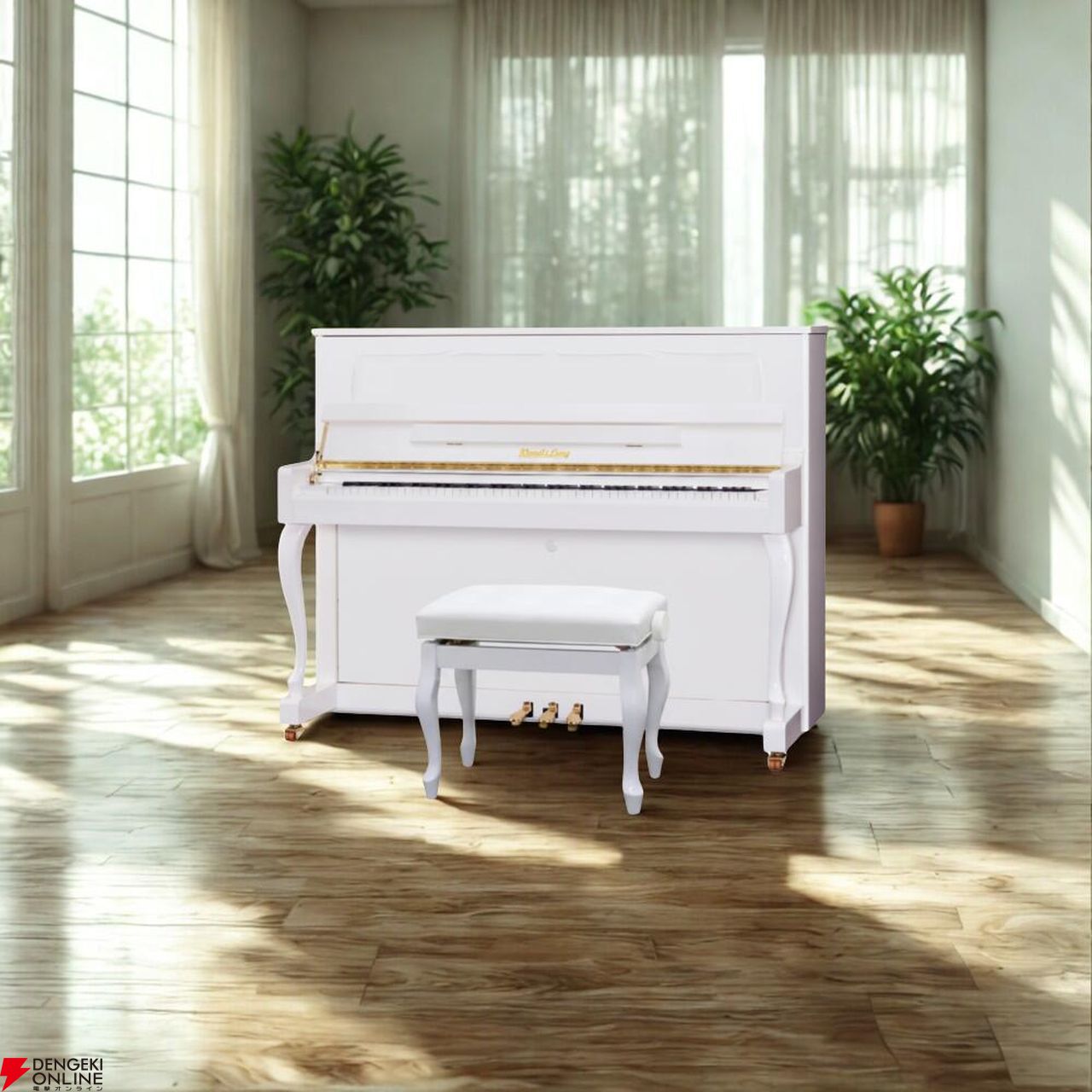 ピアノ半額以下】ウェンドル＆ラングのアップライトピアノ（AU-118WH