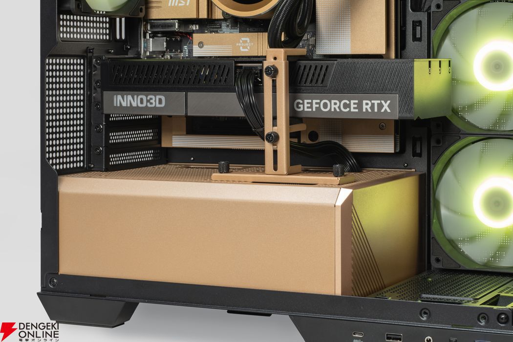 STORMゲーミングPC第7弾“幻界 GOLD”発売。スッキリしたケーブル配線