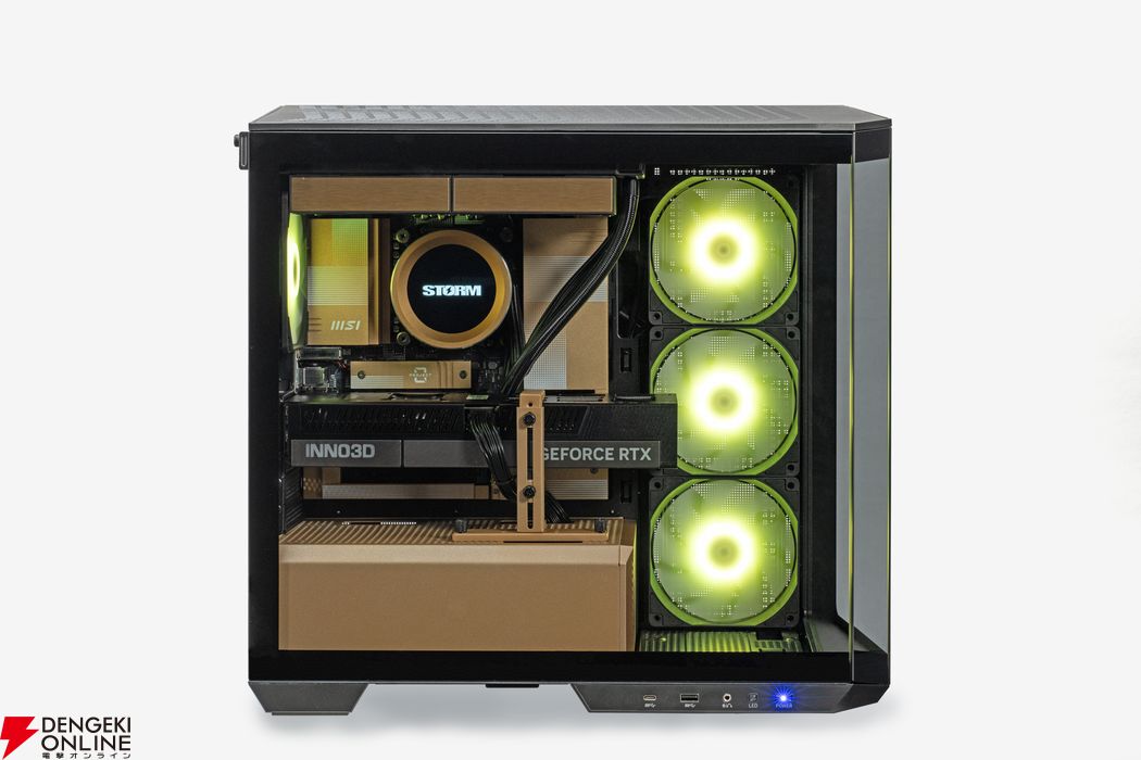 STORMゲーミングPC第7弾“幻界 GOLD”発売。スッキリしたケーブル配線