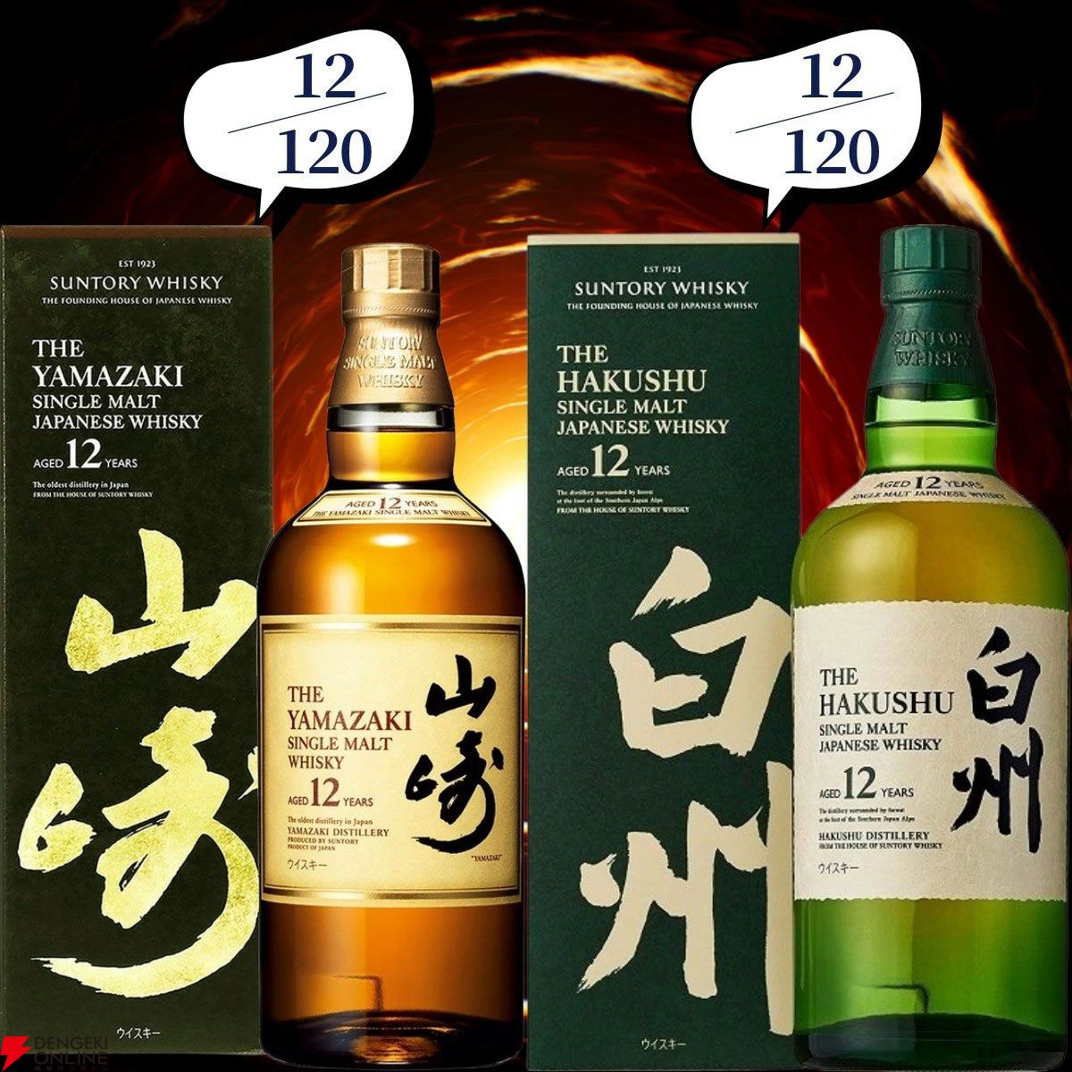 22,000円で山崎・白州18年、マッカラン18年シェリーオーク・ダブル