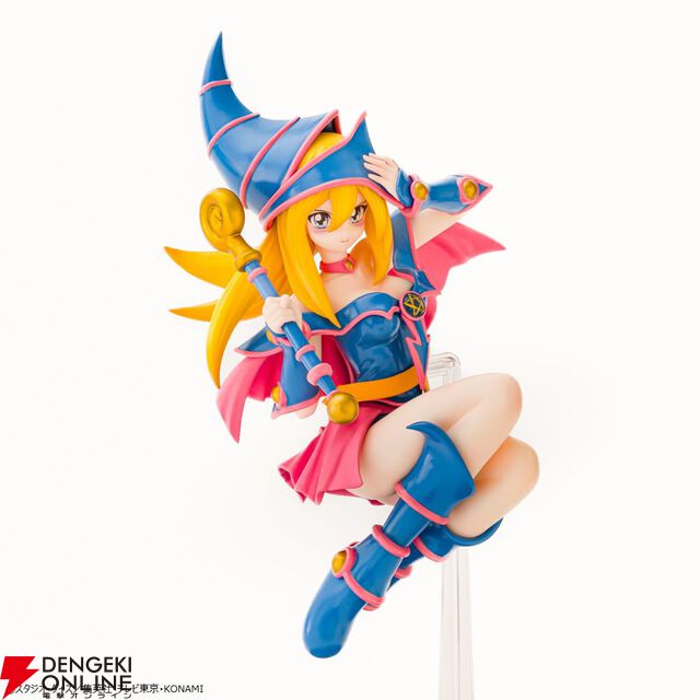 『遊戯王』カード絵柄を再現したブラック・マジシャン・ガールのフィギュアが再登場。かわいくも勇ましい表情に注目