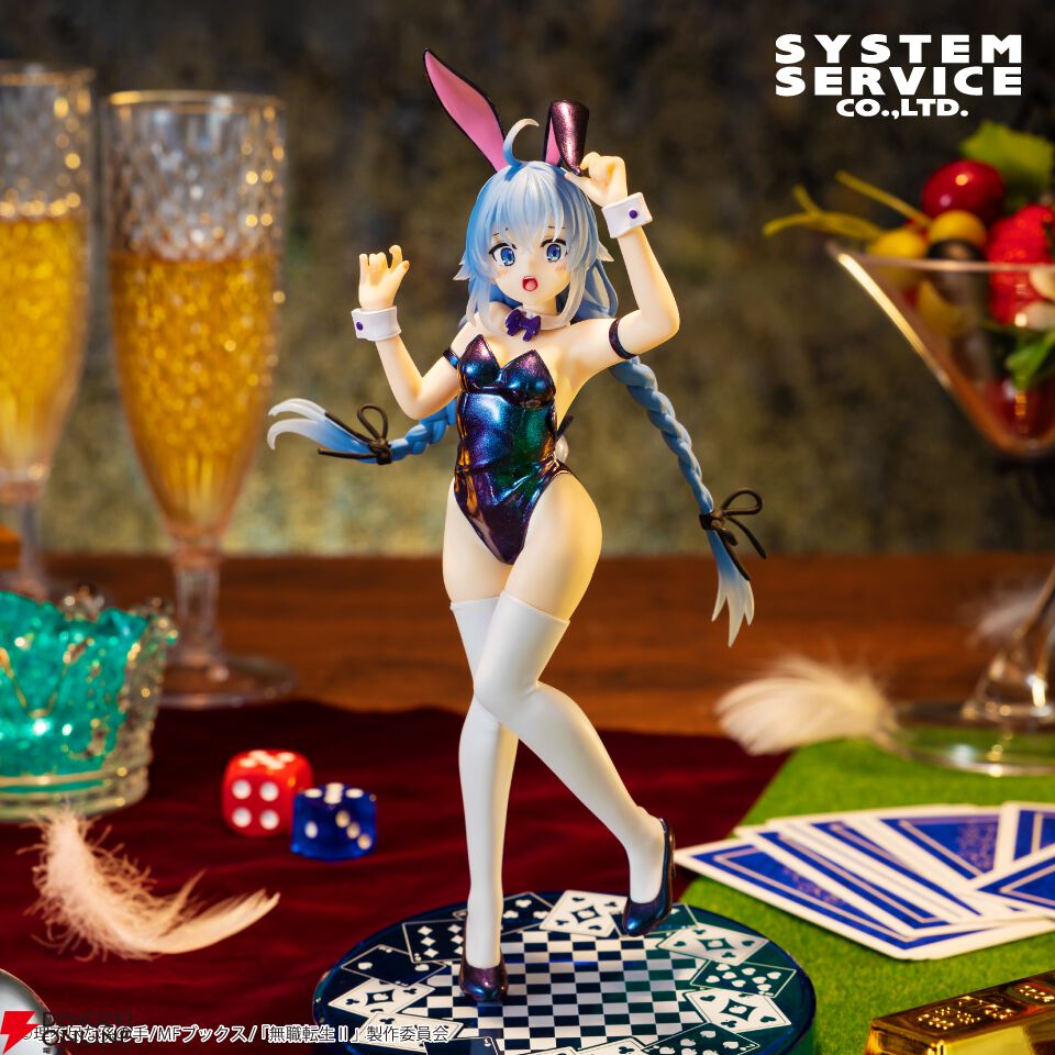 リペイント ロキシー ミグルディア 無職転生 バニー フィギュア 無職転生』ロキシーのバニーフィギュアが偏光カラーに。美しく輝く
