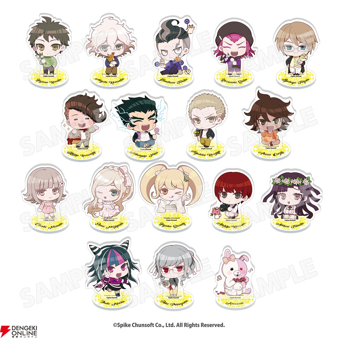 ダンガンロンパ』シリーズのコラボカフェグッズが予約受付中。アクリル