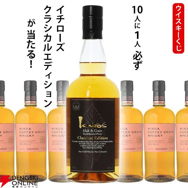 5,610円でイチローズモルト クラシカルかニッカ カフェグレーンどちら