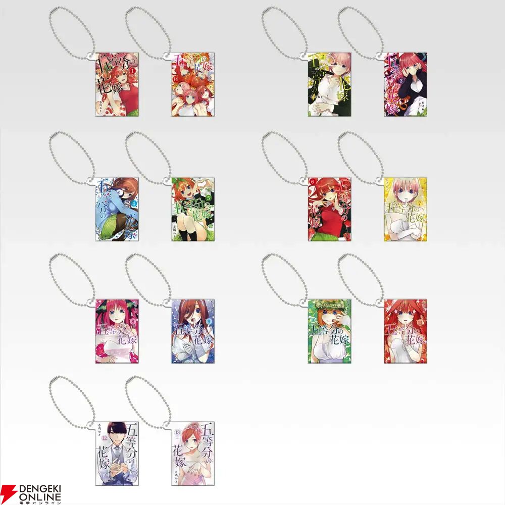 五等分の花嫁』初の原作イラストを使用したグッズが一番くじが登場。一