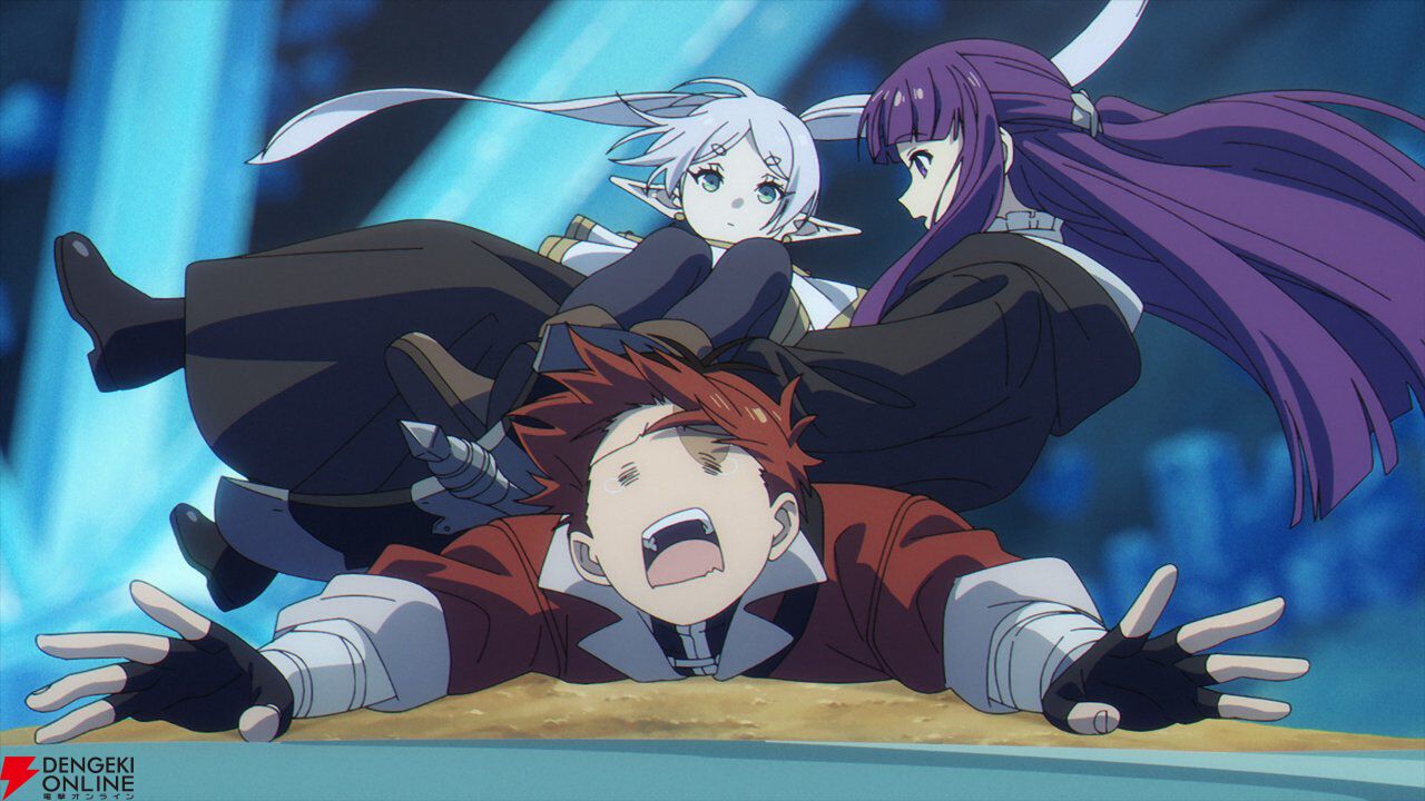 アニメ『葬送のフリーレン』2期1話から大ピンチ？ 落ちた穴の底に魔法を無効化する鉱石が広がっていて…