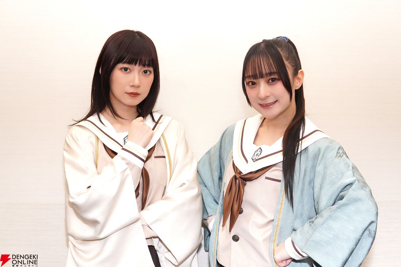 舞台第二弾上演決定『タタラの唄姫』琴音遥役・河内美里と出雲あずみ役・星守紗凪インタビュー。ダークな物語の考察、唄×セリフ×殺陣のエンターテインメントショー両方が面白い