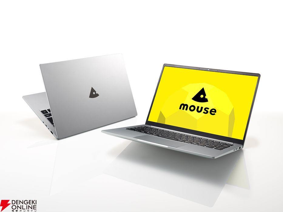 重量約1.09kg、最軽量クラスの14型モバイルノートPC“mouse X4”。13万台