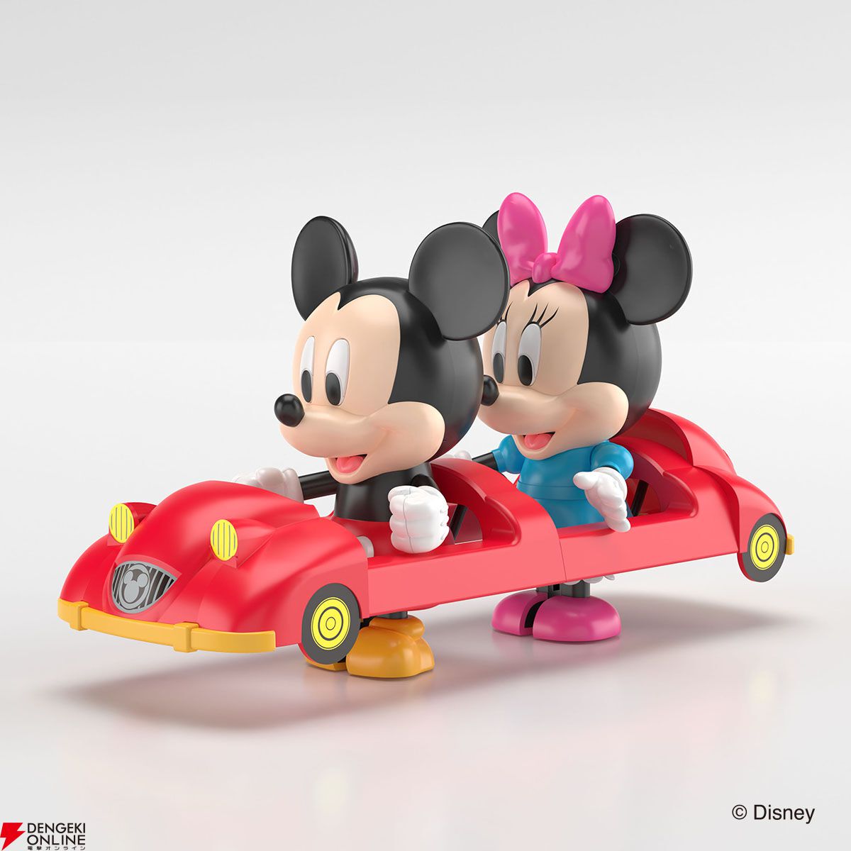 Disney（ディズニー）ミッキー＆ミニー》のプラモが『楽プラ トコトコ』シリーズより登場。乗り物に乗って、斜面をトコトコ歩くかわいいプラモデル！ -  電撃オンライン