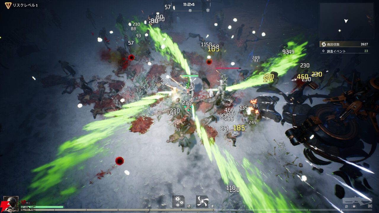 新作サバイバー系ローグライト『転生保険株式会社 R.I.P.』レビュー。ぶっ壊れビルドで大量ゾンビをなぎ倒すのが快感！【電撃インディー●●】