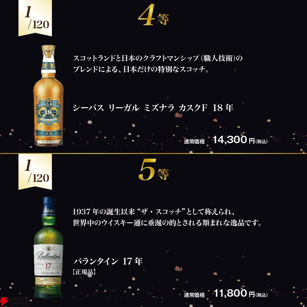 6,480円でバランタイン30年、ロイヤル ハウスホールド、ジョニー