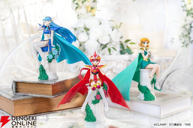 『魔法騎士レイアース』獅堂光がHereDitailフィギュアに初登場。台座に腰かけたポーズでアニメイラストさながらの美しさがポイント