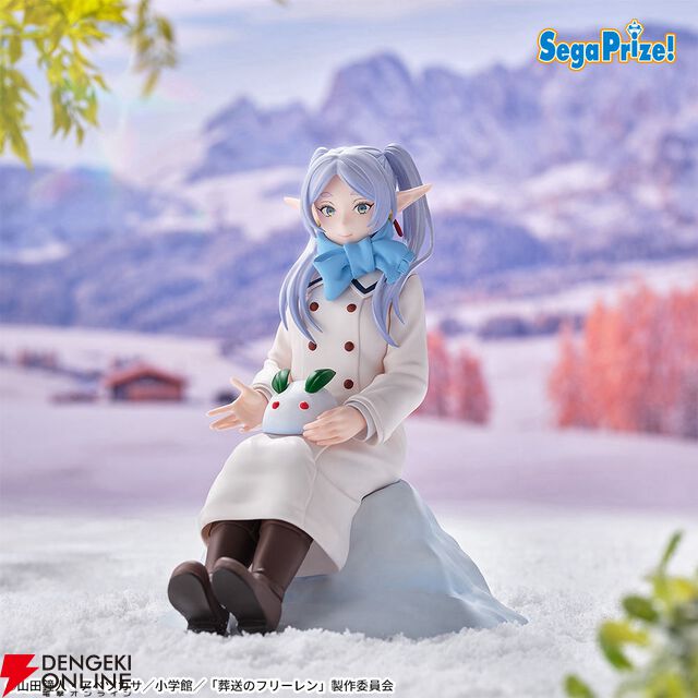 『葬送のフリーレン』雪だるまを作ったり、雪ウサギを膝に置いたり。フリーレン、フェルン、シュタルクの新作フィギュアは揃えたくなる雪遊びデザイン