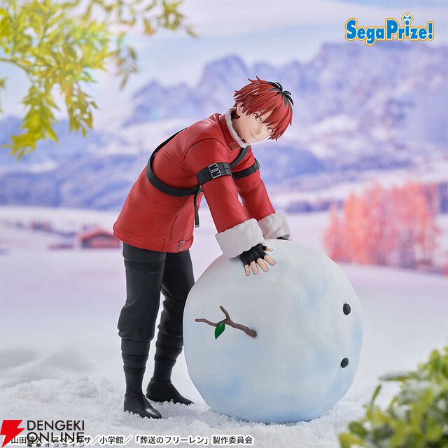 『葬送のフリーレン』雪だるまを作ったり、雪ウサギを膝に置いたり。フリーレン、フェルン、シュタルクの新作フィギュアは揃えたくなる雪遊びデザイン