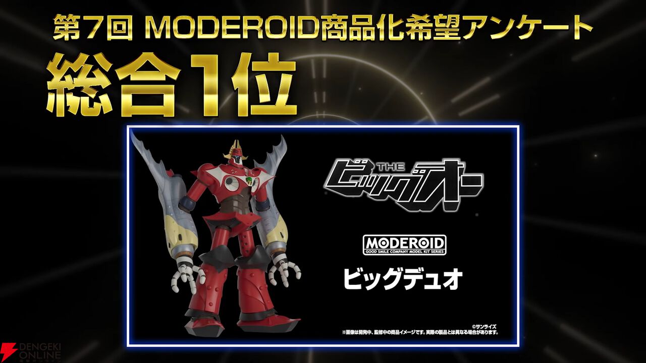THE ビッグオー』よりビッグデュオがMODEROIDで発売決定。ファイナル