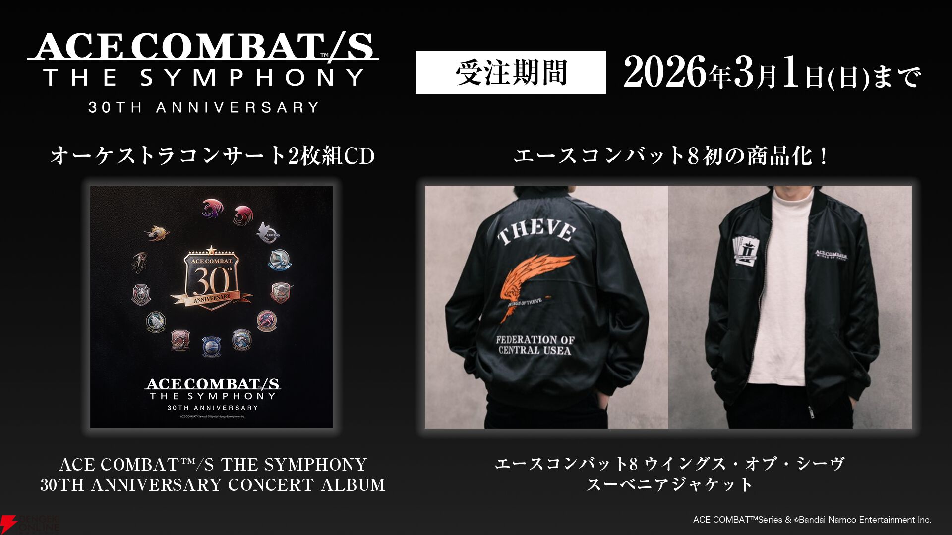エースコンバット8』初の商品化。ファン必携のスーベニアジャケット