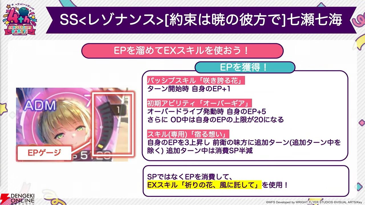 『ヘブバン』4周年生放送まとめ。七瀬七海がアドミラル＆SSレゾナンスで登場。手塚咲のプレイアブル化、『ペルソナ5』とのコラボなども発表