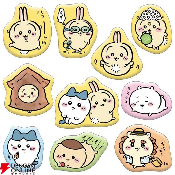 ちいかわ マシュマロ風シール』4種が4月発売。ちいかわたちがぷっくり