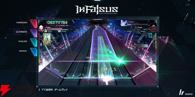 『Arcaea』のlowiroによる新作リズムゲーム『In Falsus』デモ版がSteamで配信開始。『Ghost Ray』など5曲がプレイ可能