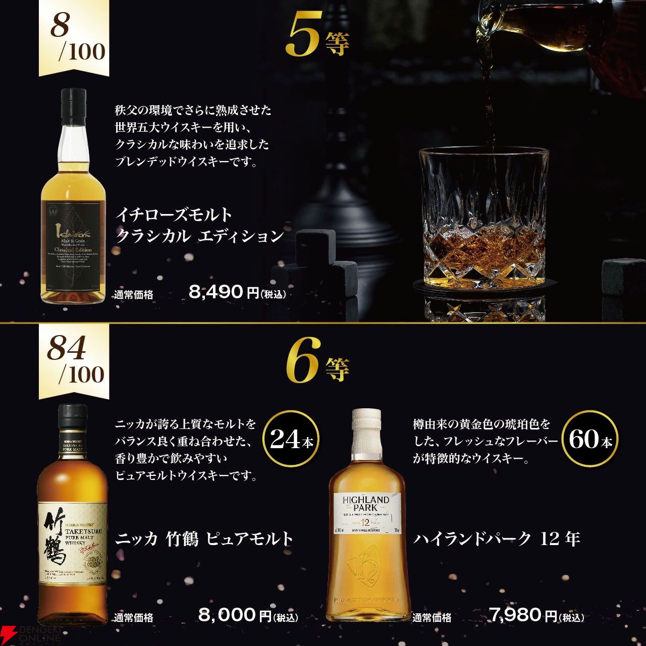 8,390円で響21年、山崎12年、白州Story of the Distillery 2025を