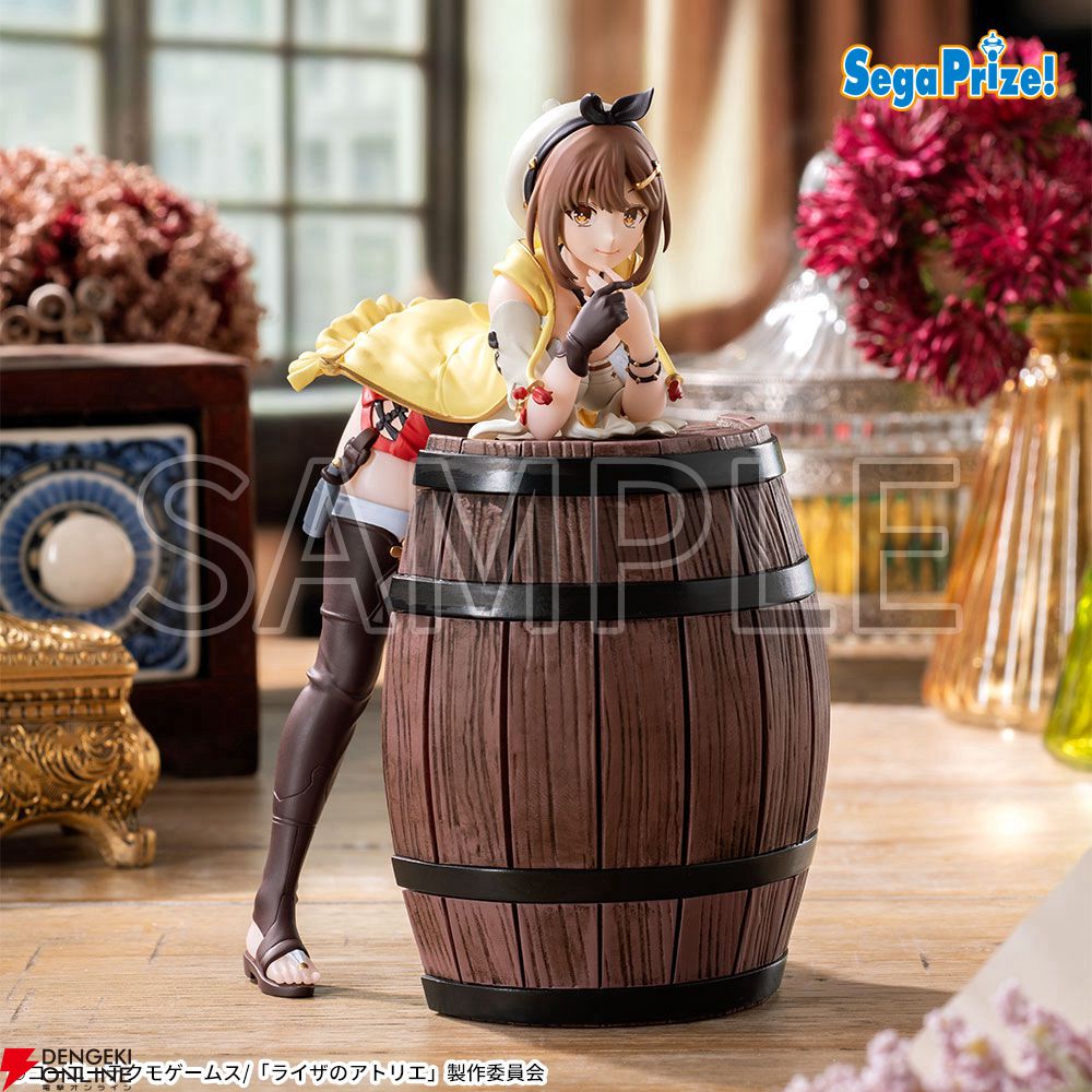 『ライザのアトリエ』ライザとリラを樽型台座でディスプレイ。単体でも組み合わせてもかわいいLuminastaフィギュア