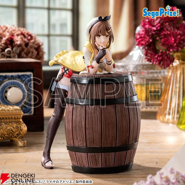 『ライザのアトリエ』ライザとリラを樽型台座でディスプレイ。単体でも組み合わせてもかわいいLuminastaフィギュア