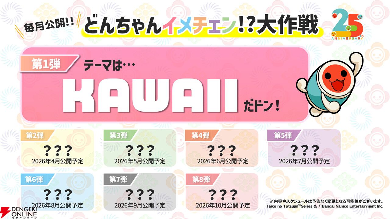 太鼓の達人』25周年企画が始動。どんちゃんが音楽ぷろでゅーさーになる