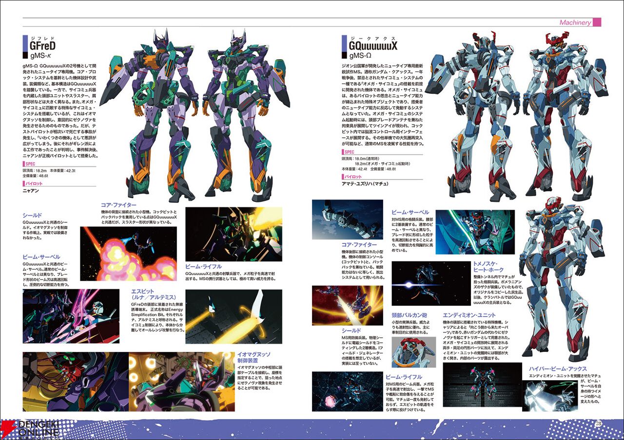 ガンダム ジークアクス』のアニメーションガイドブックが本日2月26日