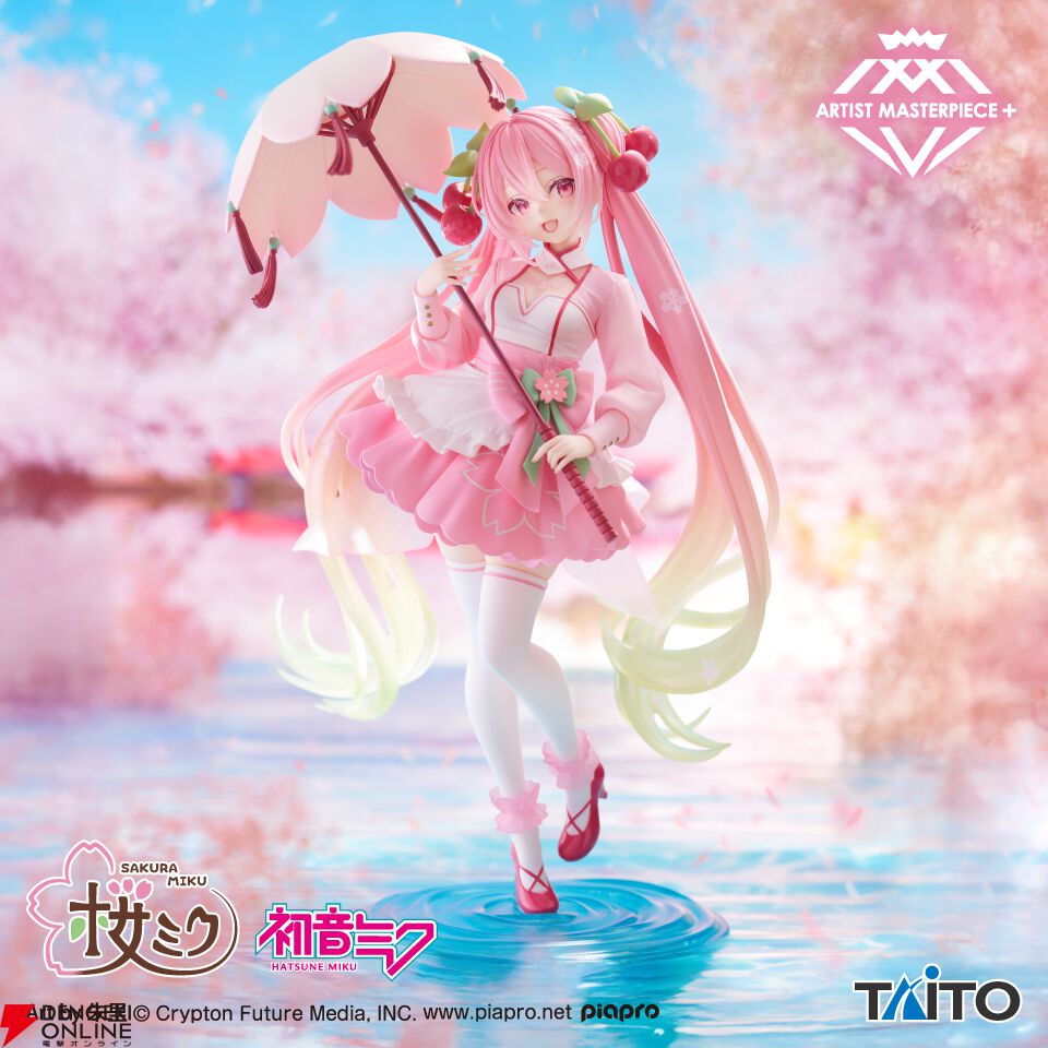 桜ミク】タイトーの最上級フィギュアブランド“AMP＋”に再び。桜を