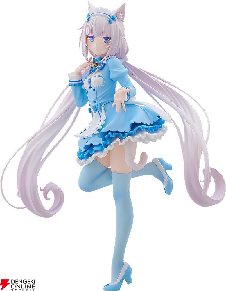 ネコぱら』より双子ネコの妹・バニラが立体化。爽やかなブルーの冬服姿