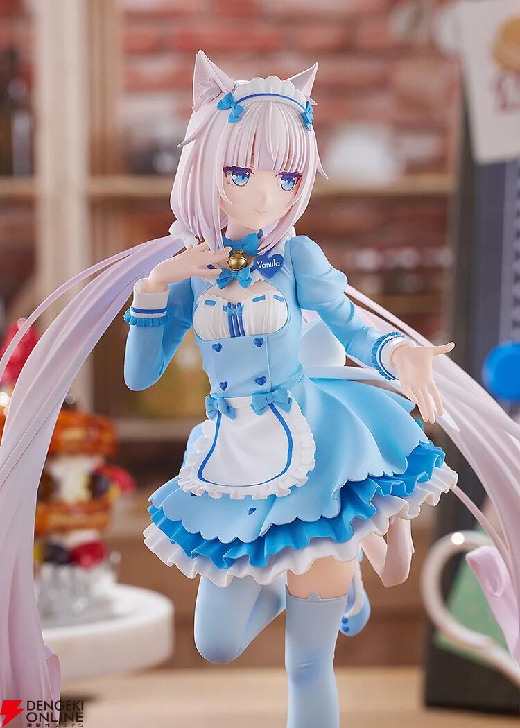 ネコぱら』より双子ネコの妹・バニラが立体化。爽やかなブルーの冬服姿