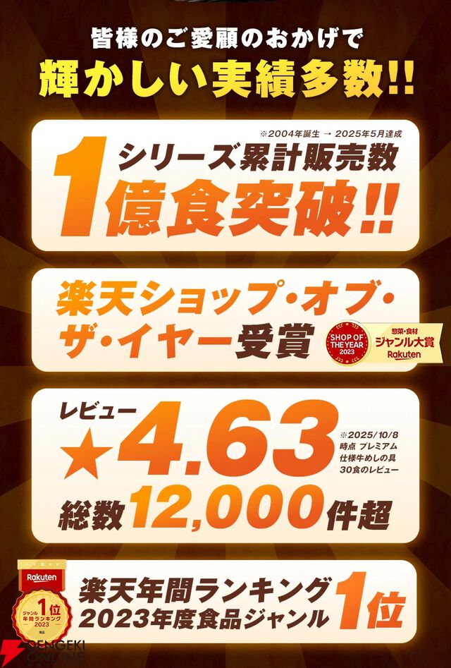 『牛めしの具（プレミアム仕様）40食』