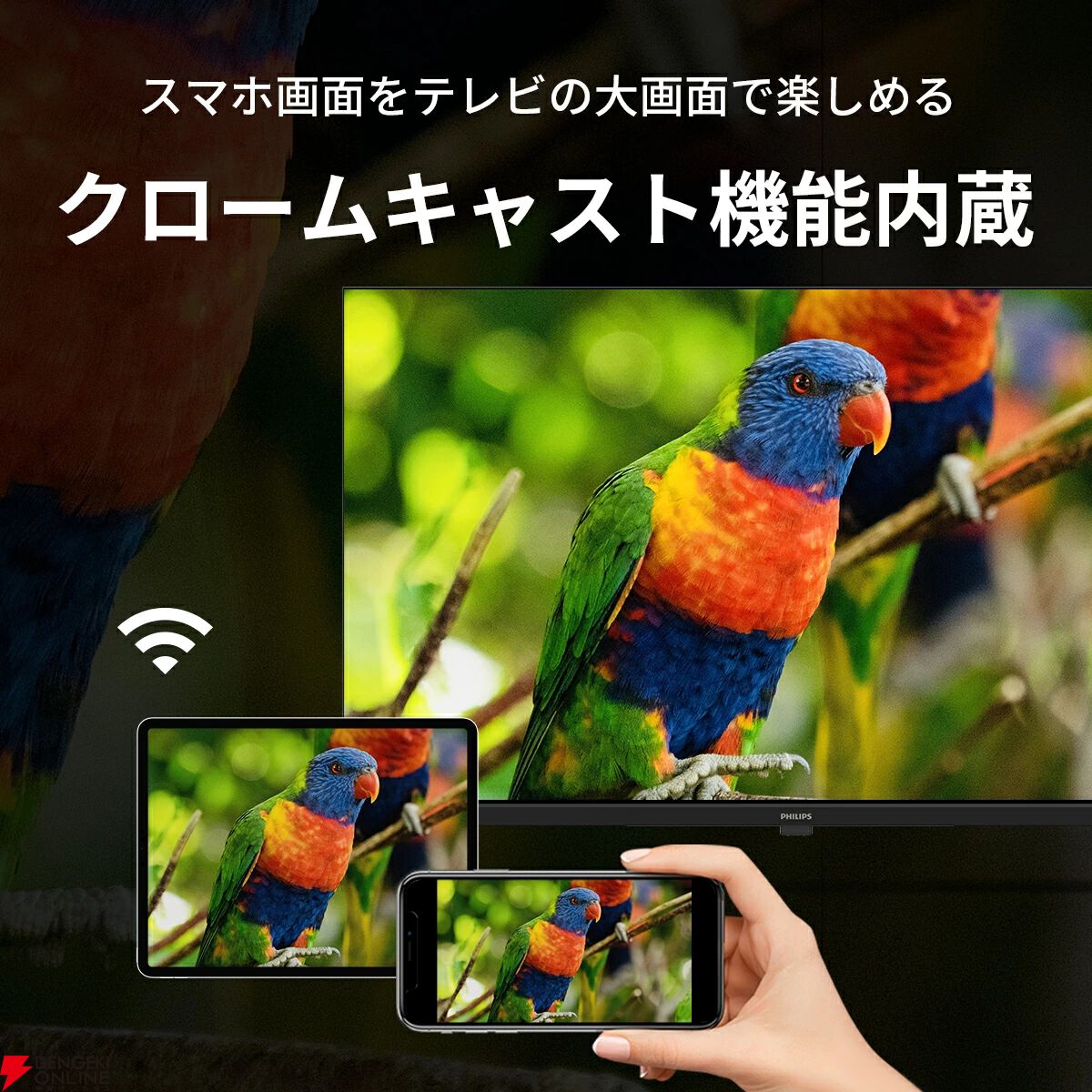 『Philips 43型チューナーレステレビ』